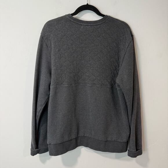 Patagonia Men's Organic Cotton Quilt Crewneck Sweatshirt Pullover Forge Grey M - Picture 2 of 7